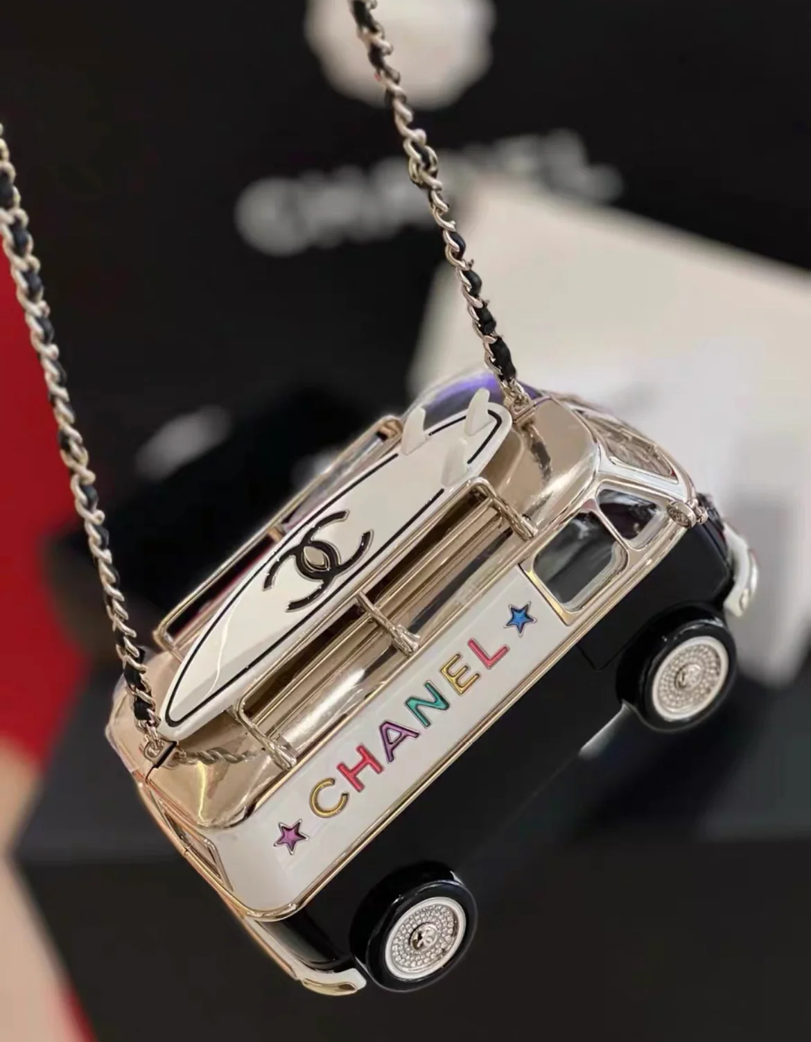 Chanel 24C Mini bus Van Hollywood Minaudiere Mini Bag handbag Collectible - Image 2