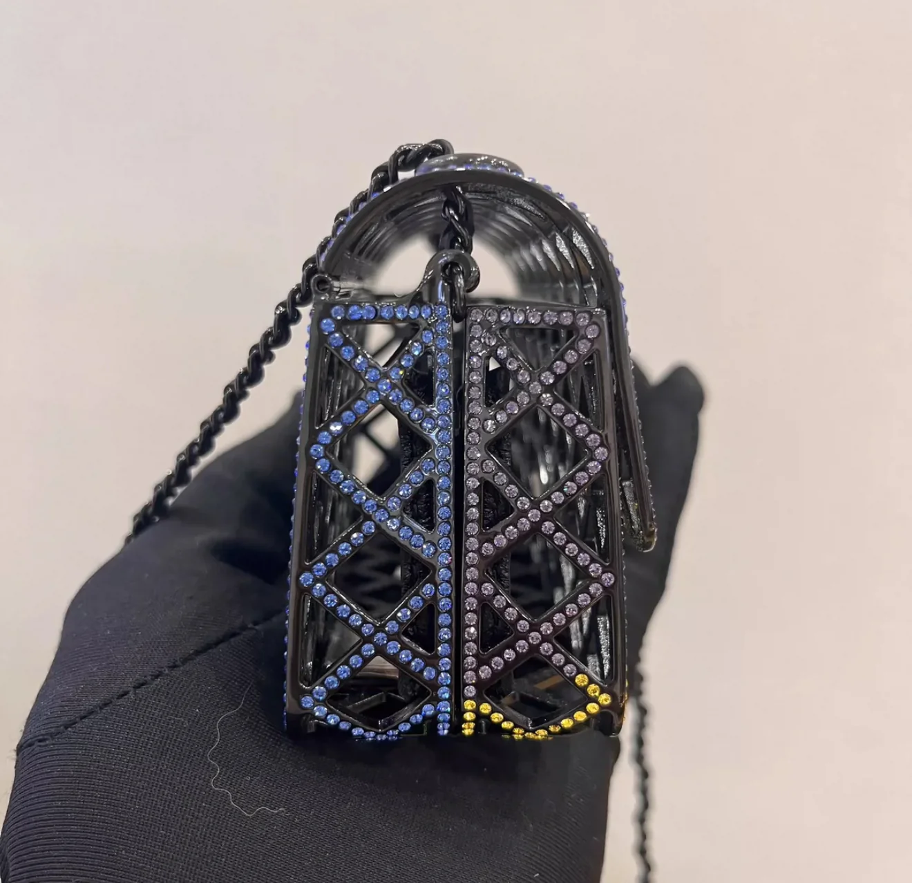 CHANEL 24C MULTI-COLOUR CRYSTAL METAL MINI FLAP BAG - Image 3