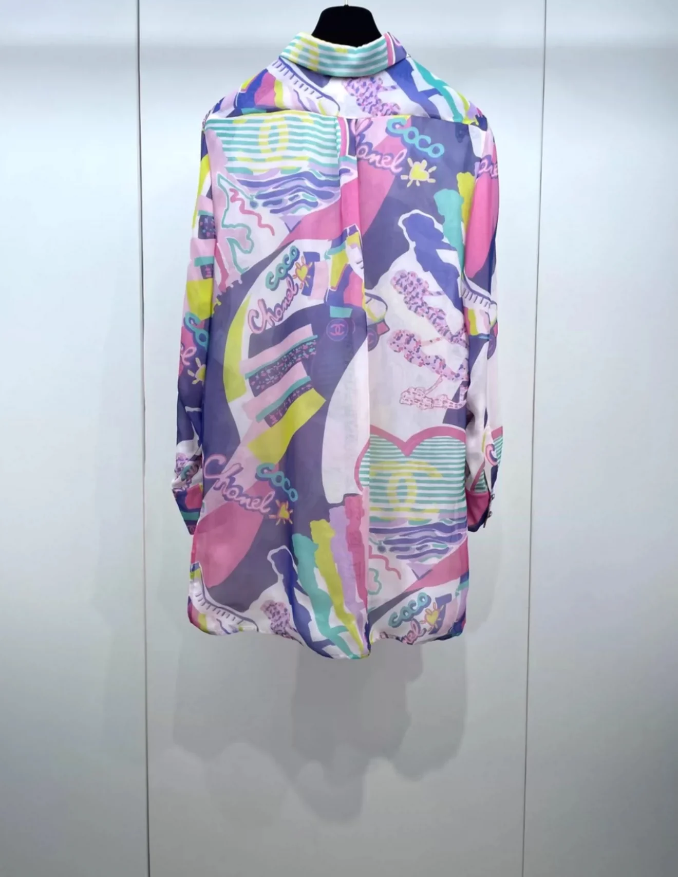 Chanel 24C Multicolor silk shirt - Image 4