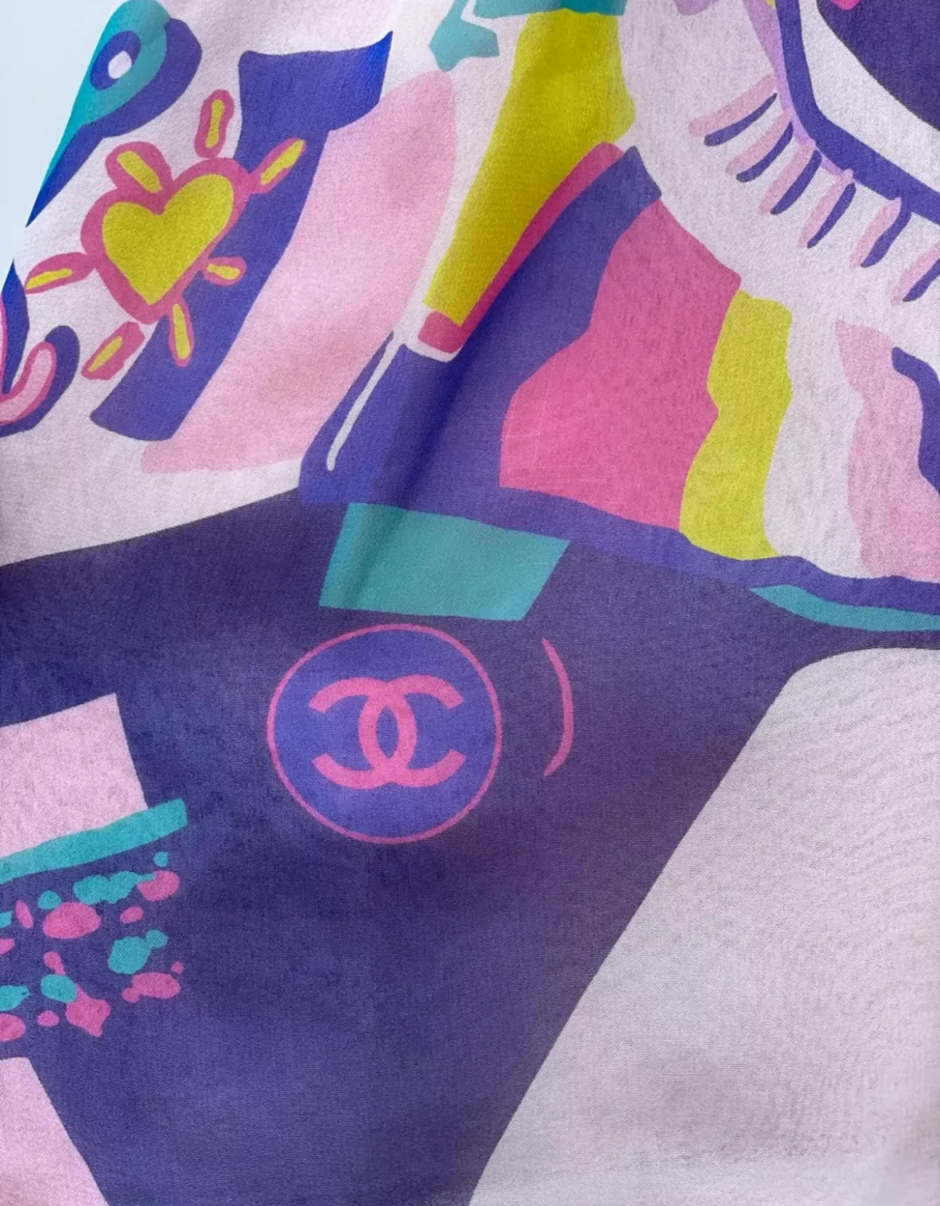 Chanel 24C Multicolor silk short - Image 5