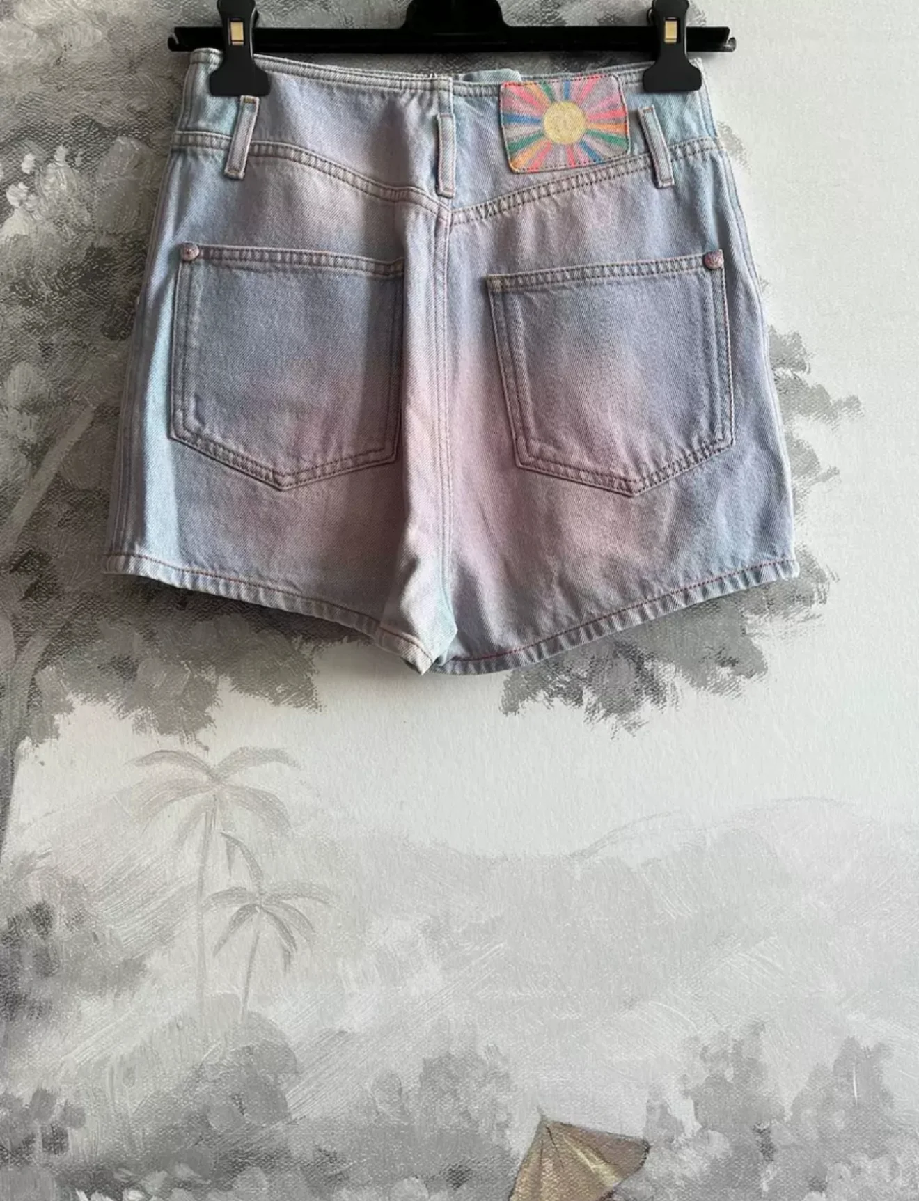 Chanel 24C Pink Denim shorts - Image 2