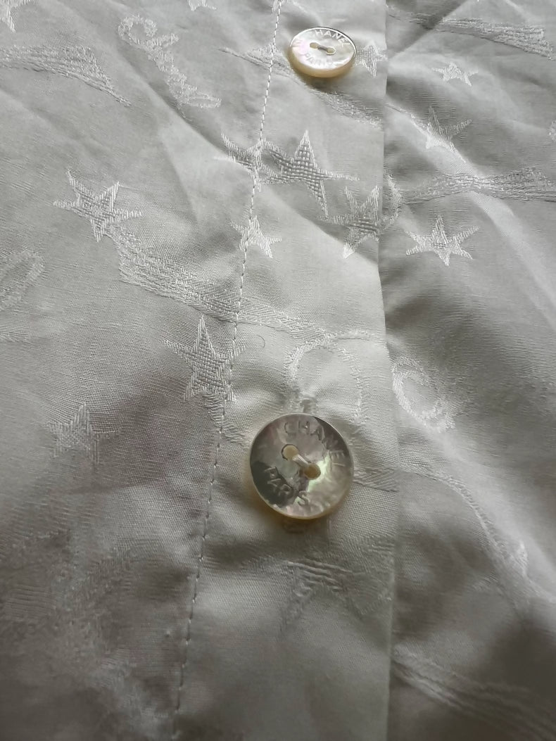 Chanel 24C star-patterned logo shirt - Image 3