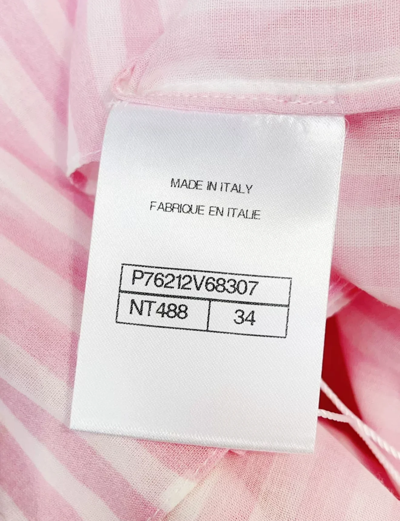 Chanel 24M Coco beach pink and white shirt Dress - Image 4