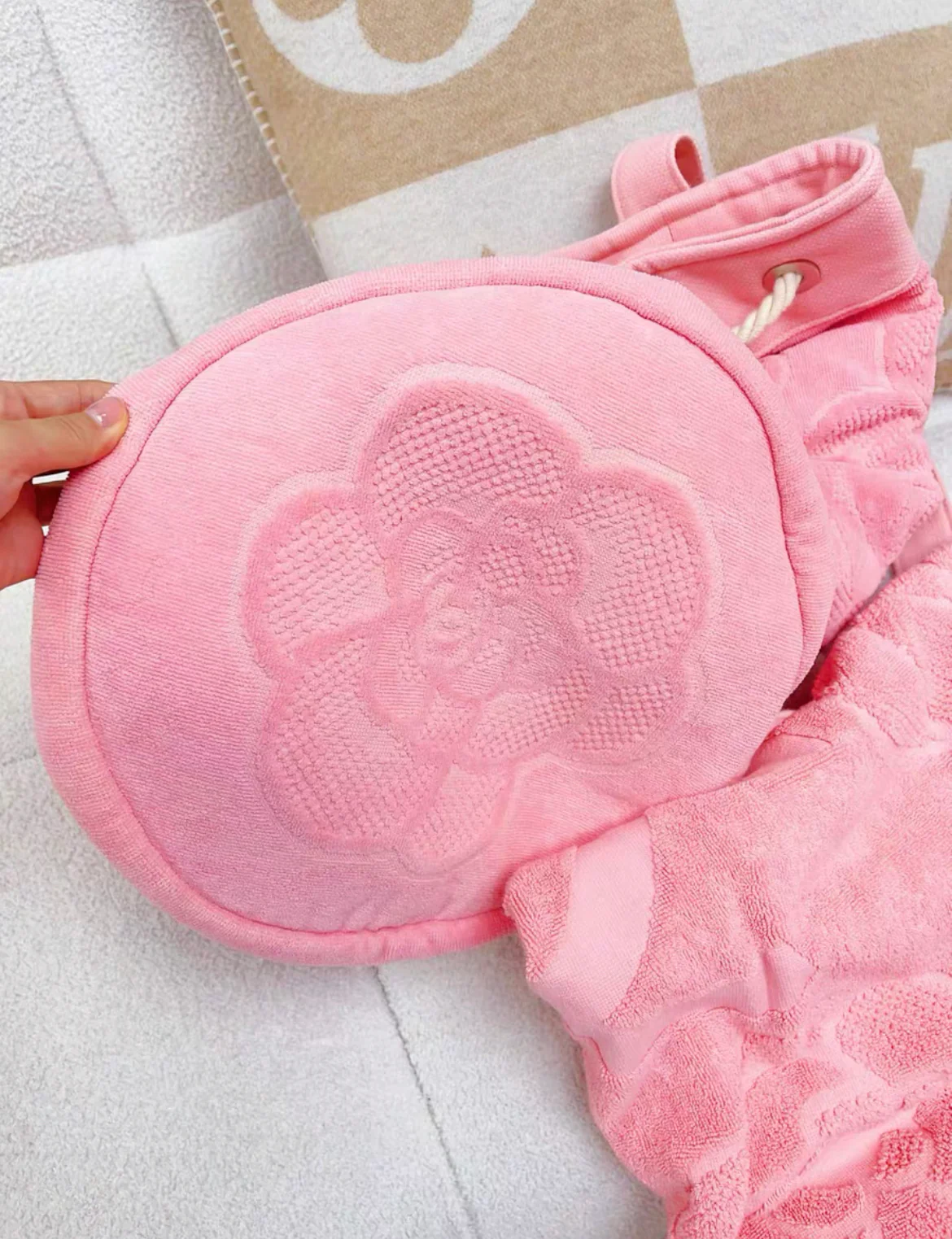 Chanel 24M pink beach bag & towel set - Image 3