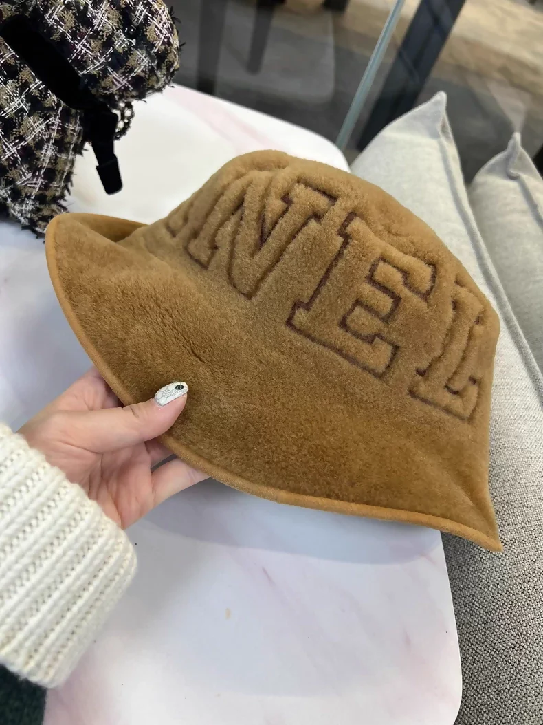Chanel 24N Brown Hat with Large Logo - Image 2