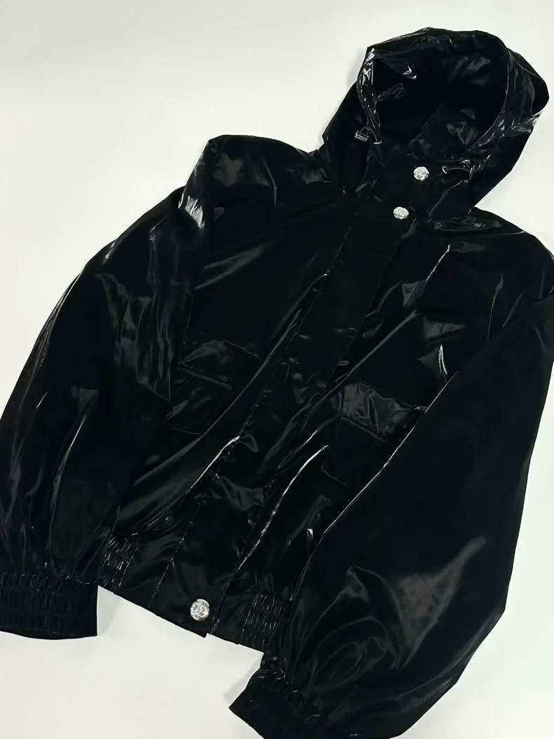 Chanel 24N Coco Neige Black Velvet Jacket 40FR