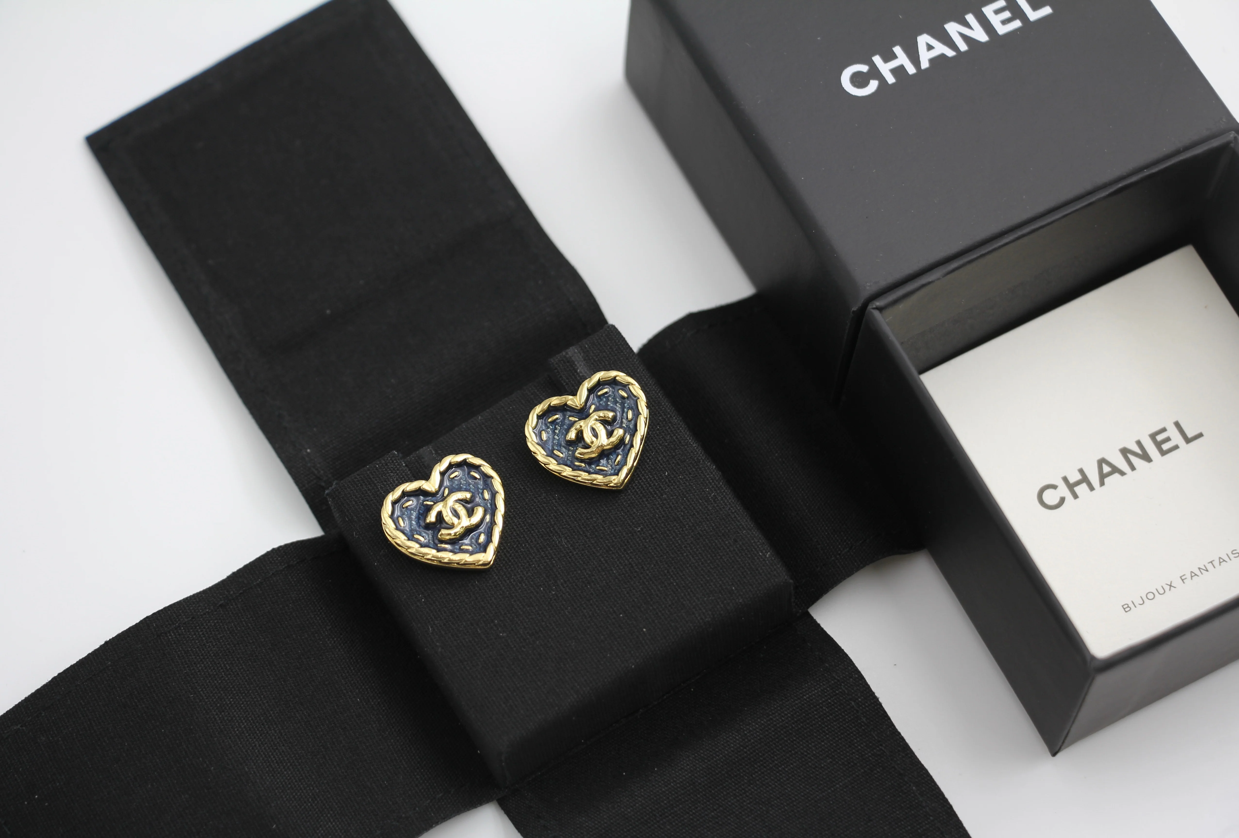 Chanel 24P Denim Love Earrings