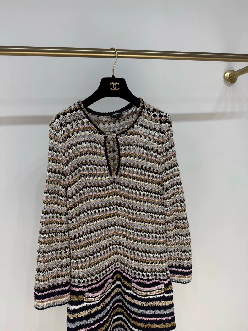 Chanel 24P Multicolor knit dress - Image 2