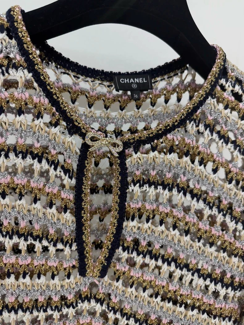 Chanel 24P Multicolor knit dress - Image 3