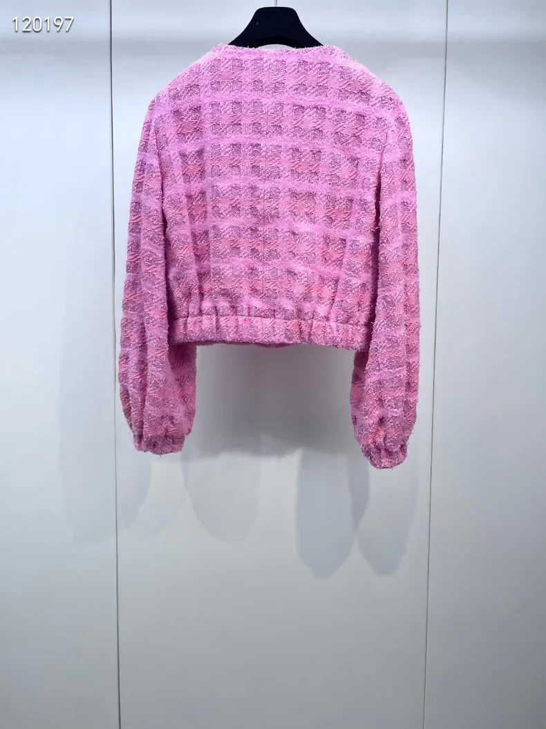 Chanel 24P pink tweed jacket - Image 2