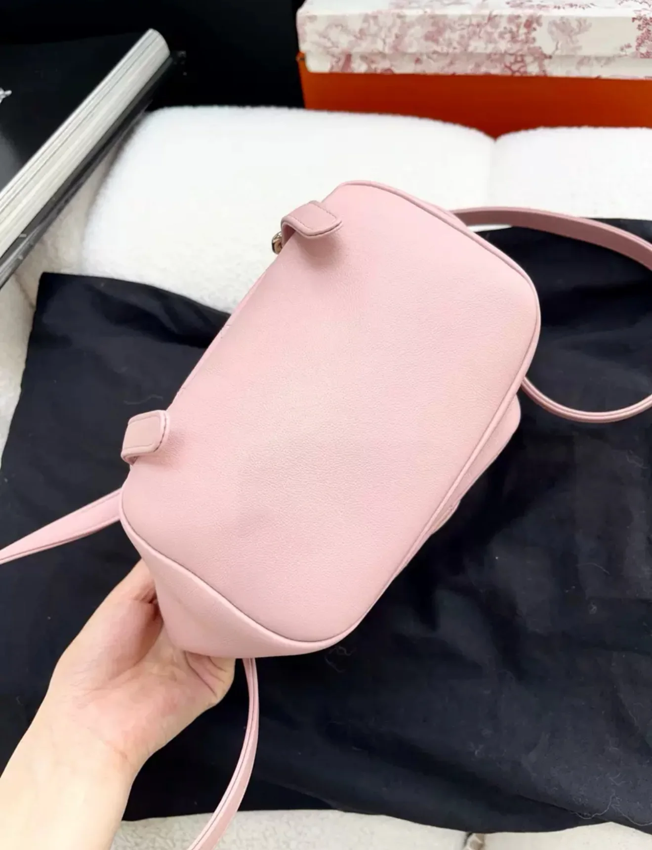 Chanel 24P Pink Backpack Gold Hardware - Image 5