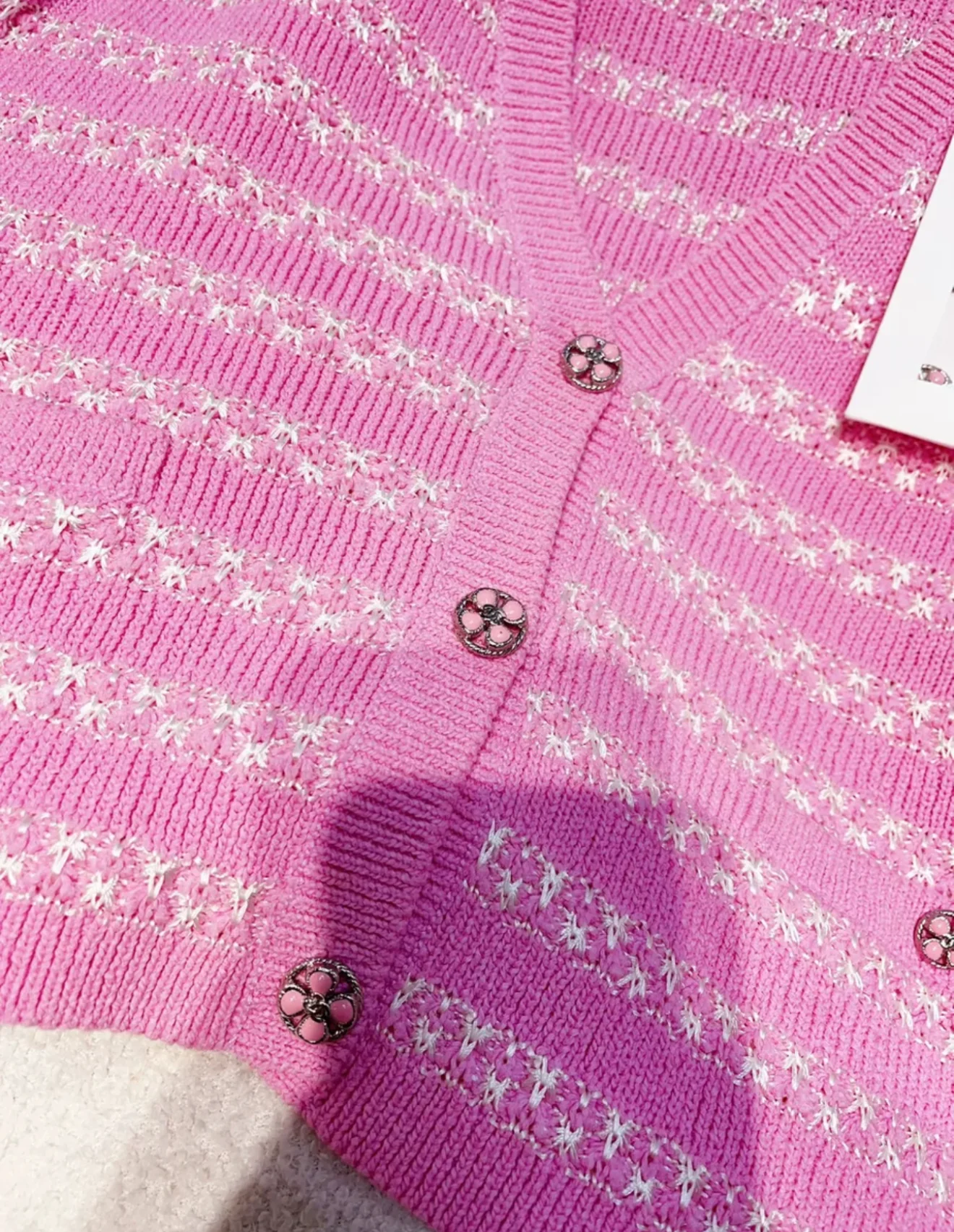 Chanel 24P Pink Cardigan - Image 3