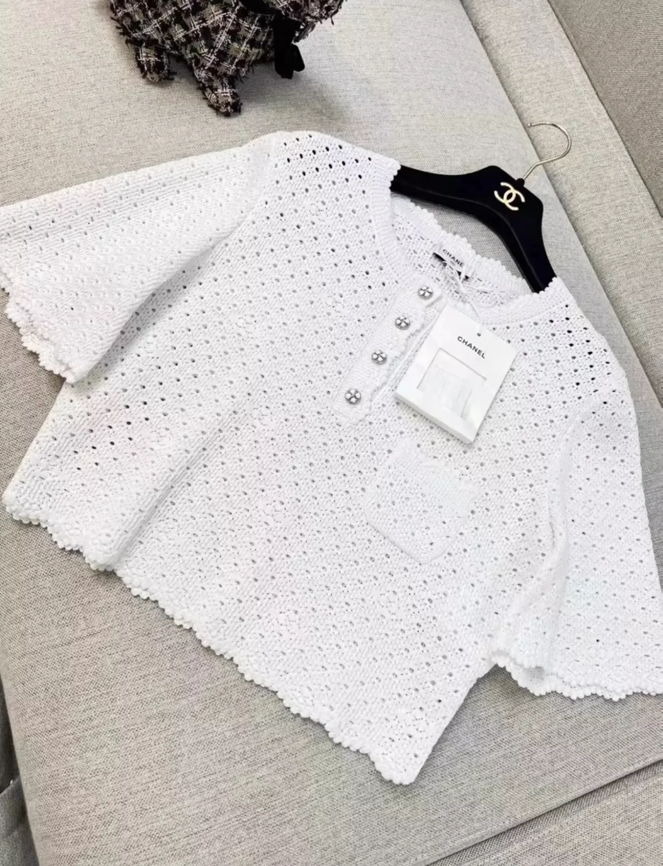 Chanel 24P white top