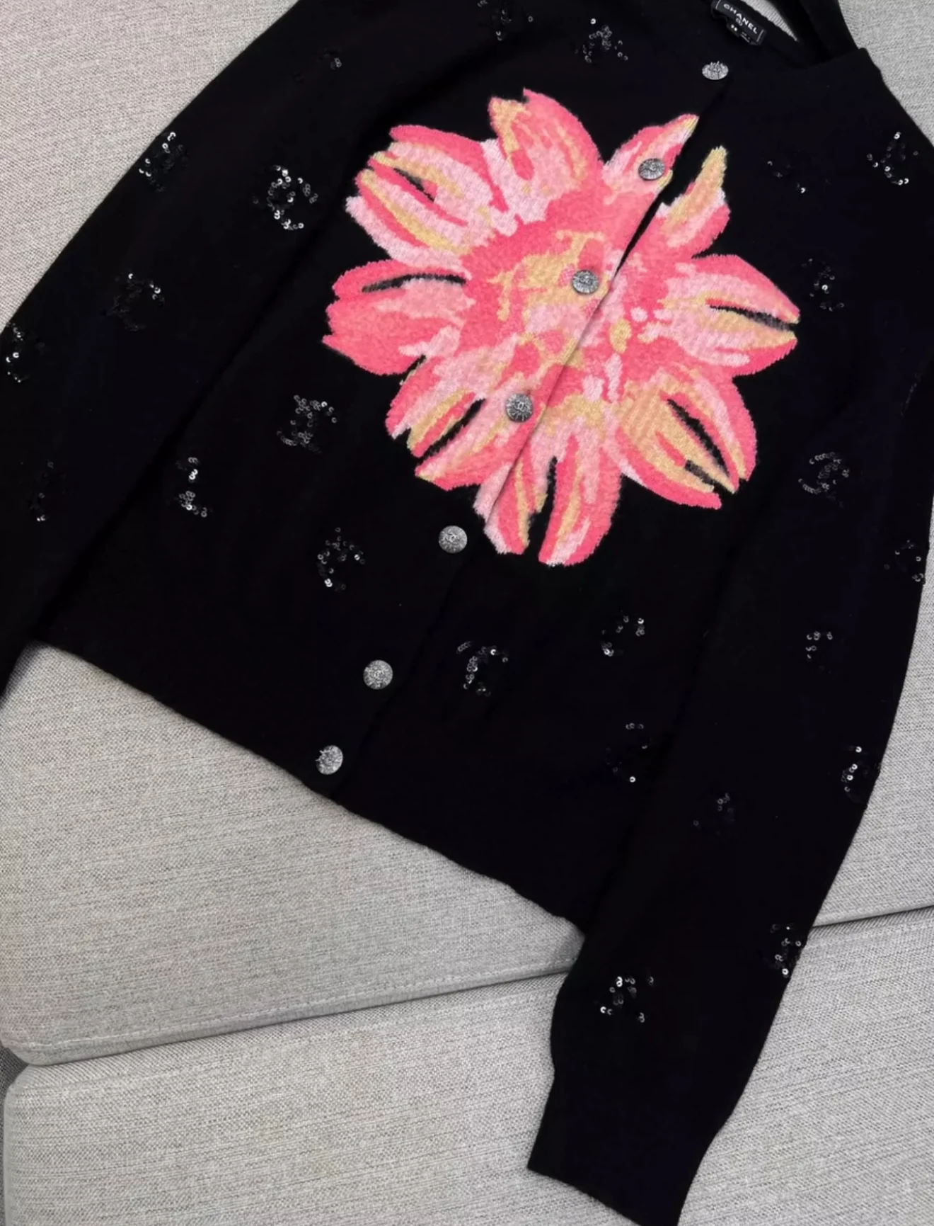 Chanel 24S black cardigan - Image 4