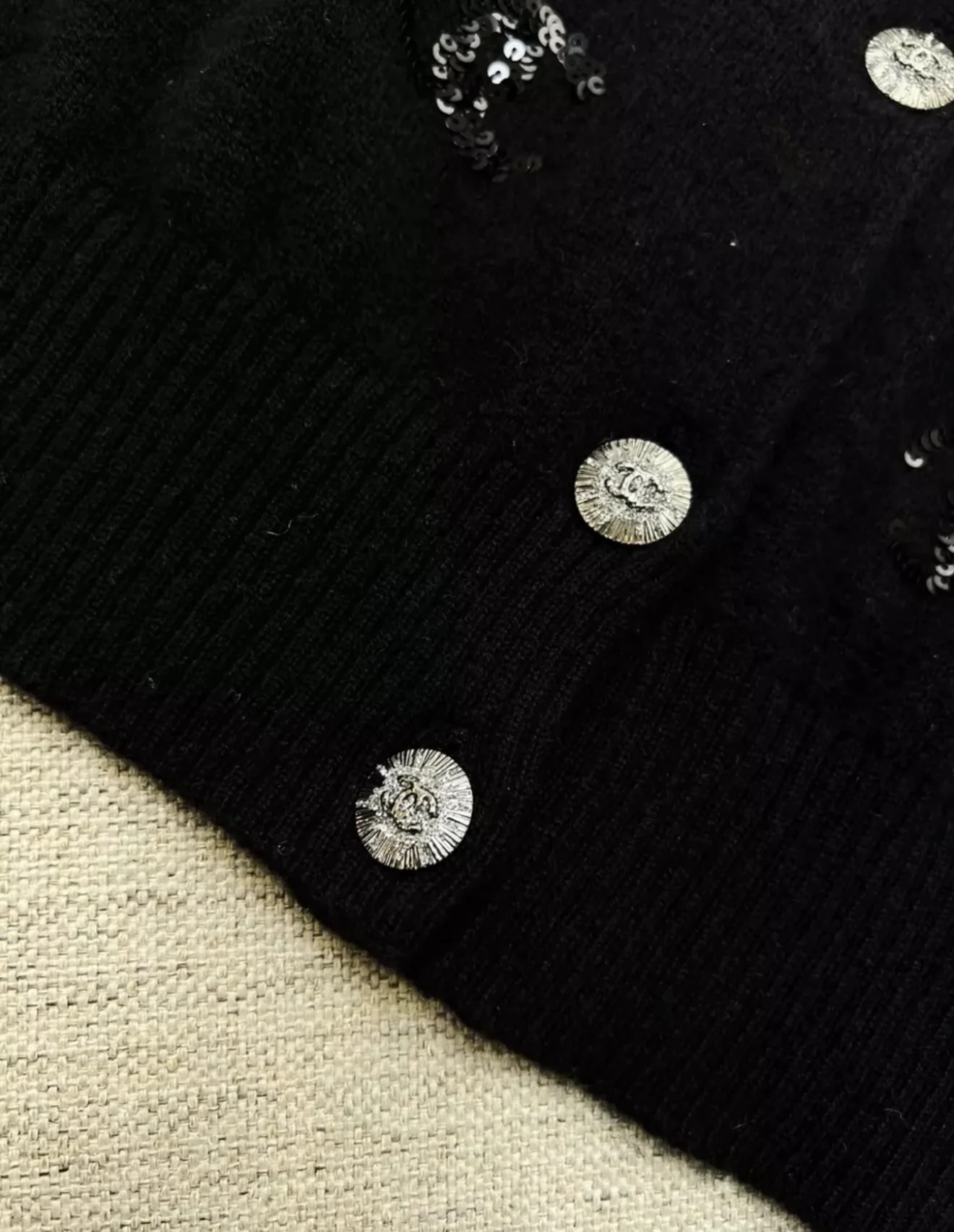 Chanel 24S black cardigan - Image 5