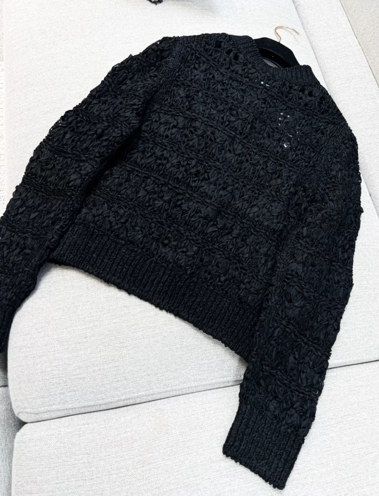 Chanel 24S Black Knitted Cardigan - Image 5