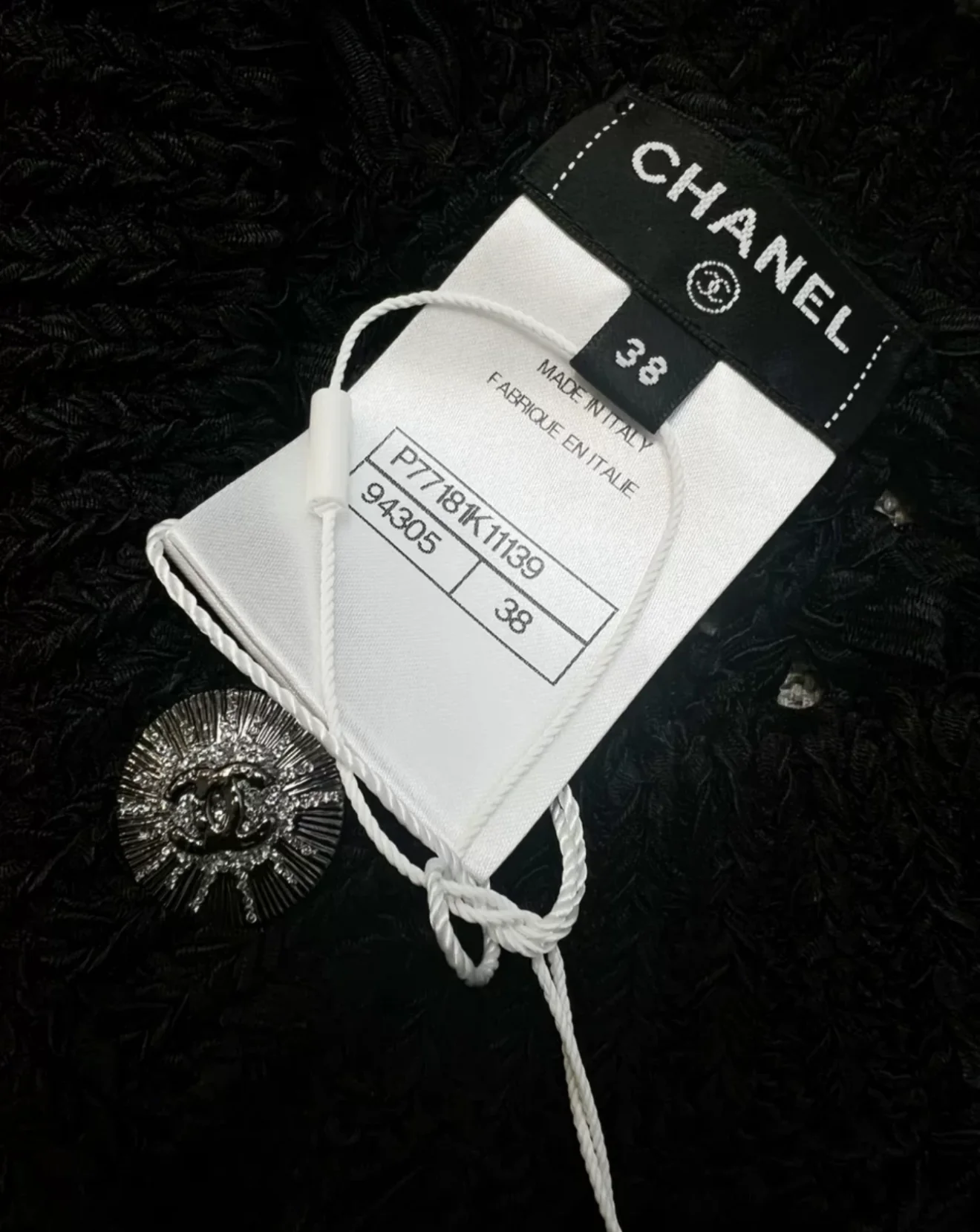 Chanel 24S Black Knitted Cardigan - Image 6