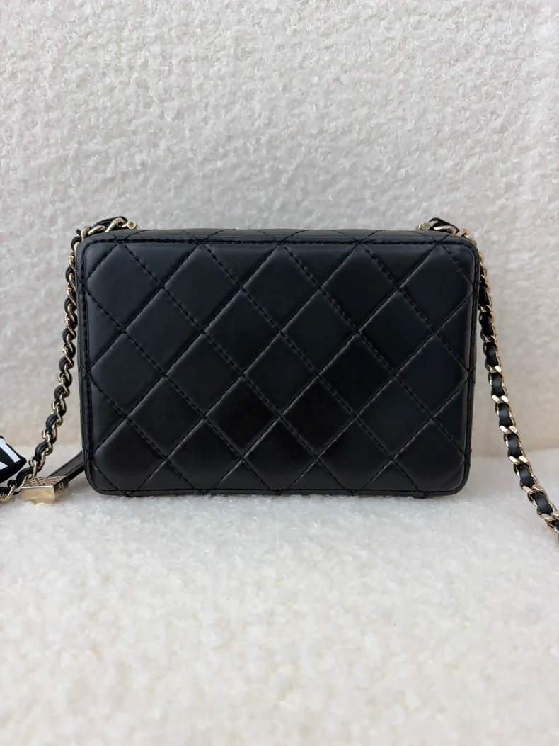 Chanel 24s Black Lambskin Camera Bag - Image 2