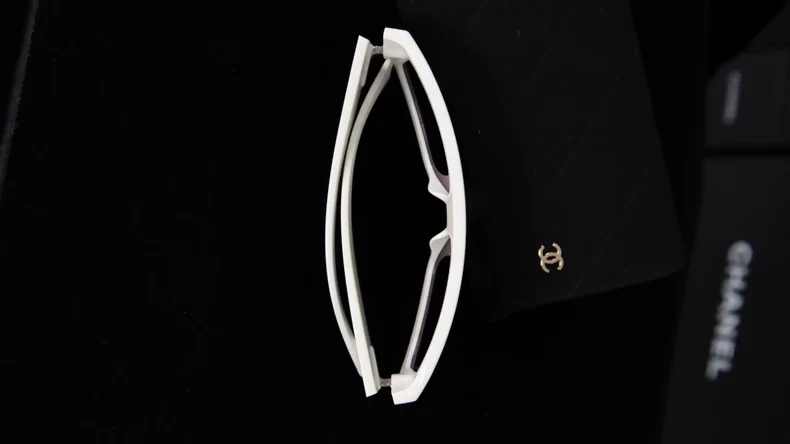 Chanel 24S CH6057 Black and White Sunglasses - Image 3