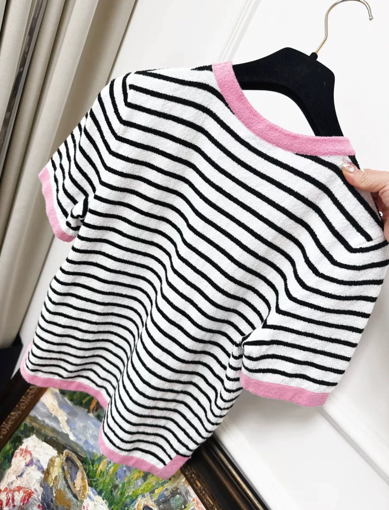 Chanel 24ss stripped CC top - Image 3