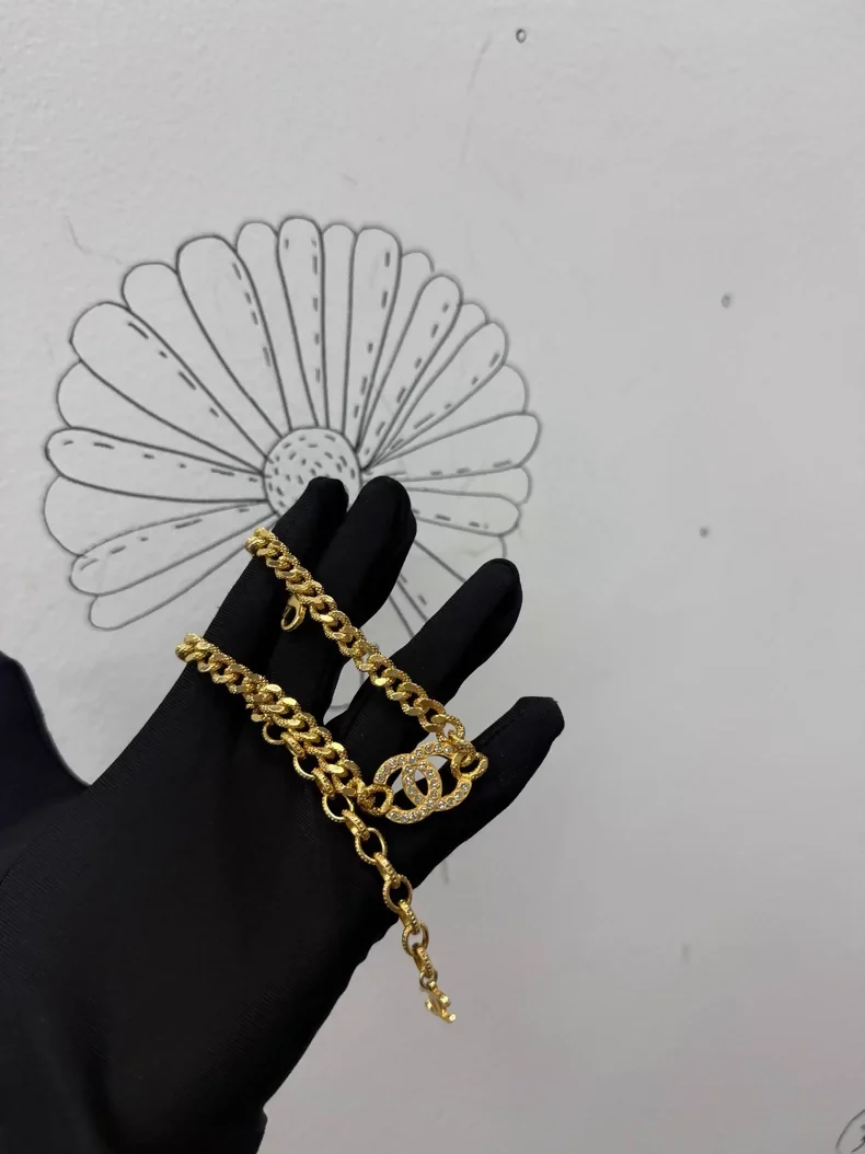 Chanel 24V Classic Double C Vintage Necklace