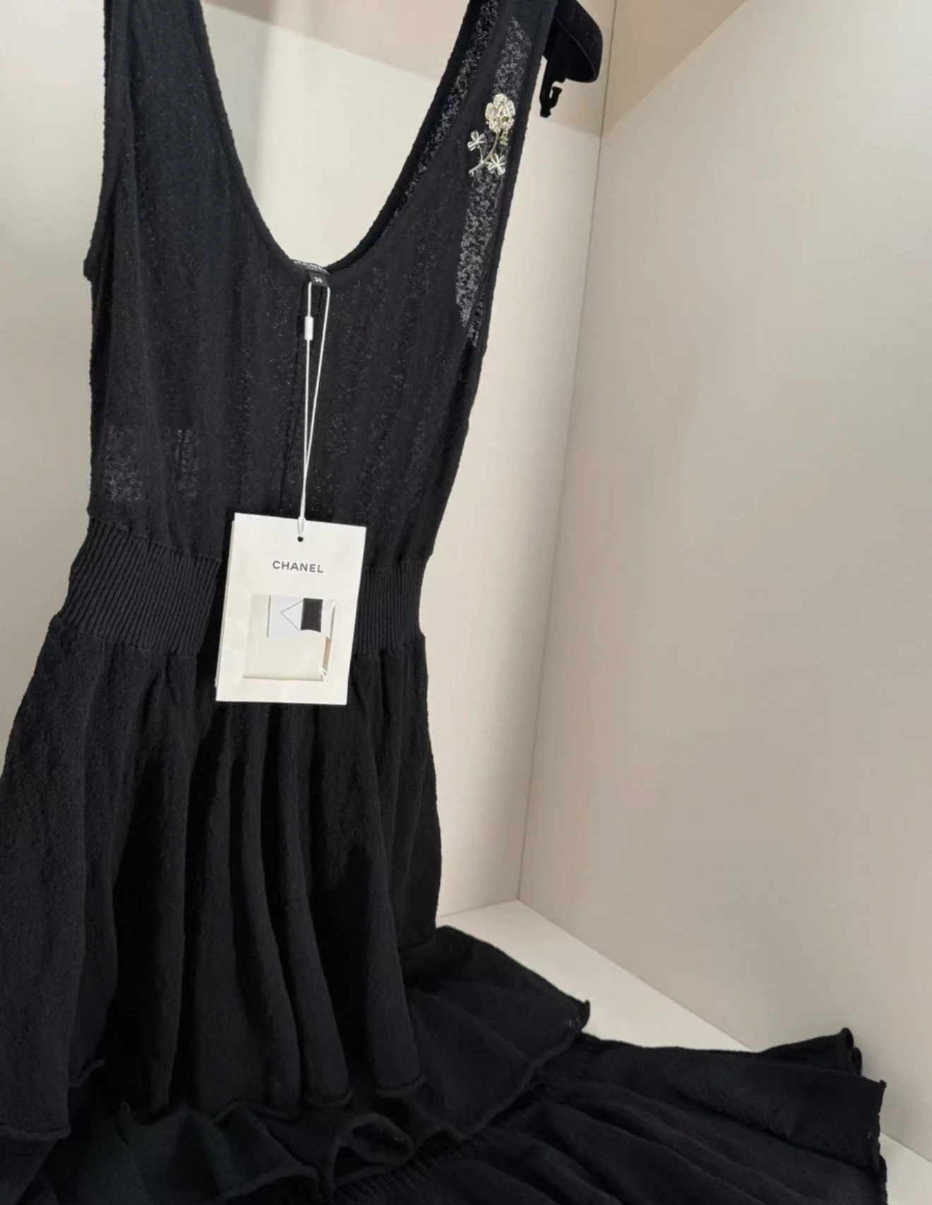 Chanel 25A Black Knitted dress - Image 2