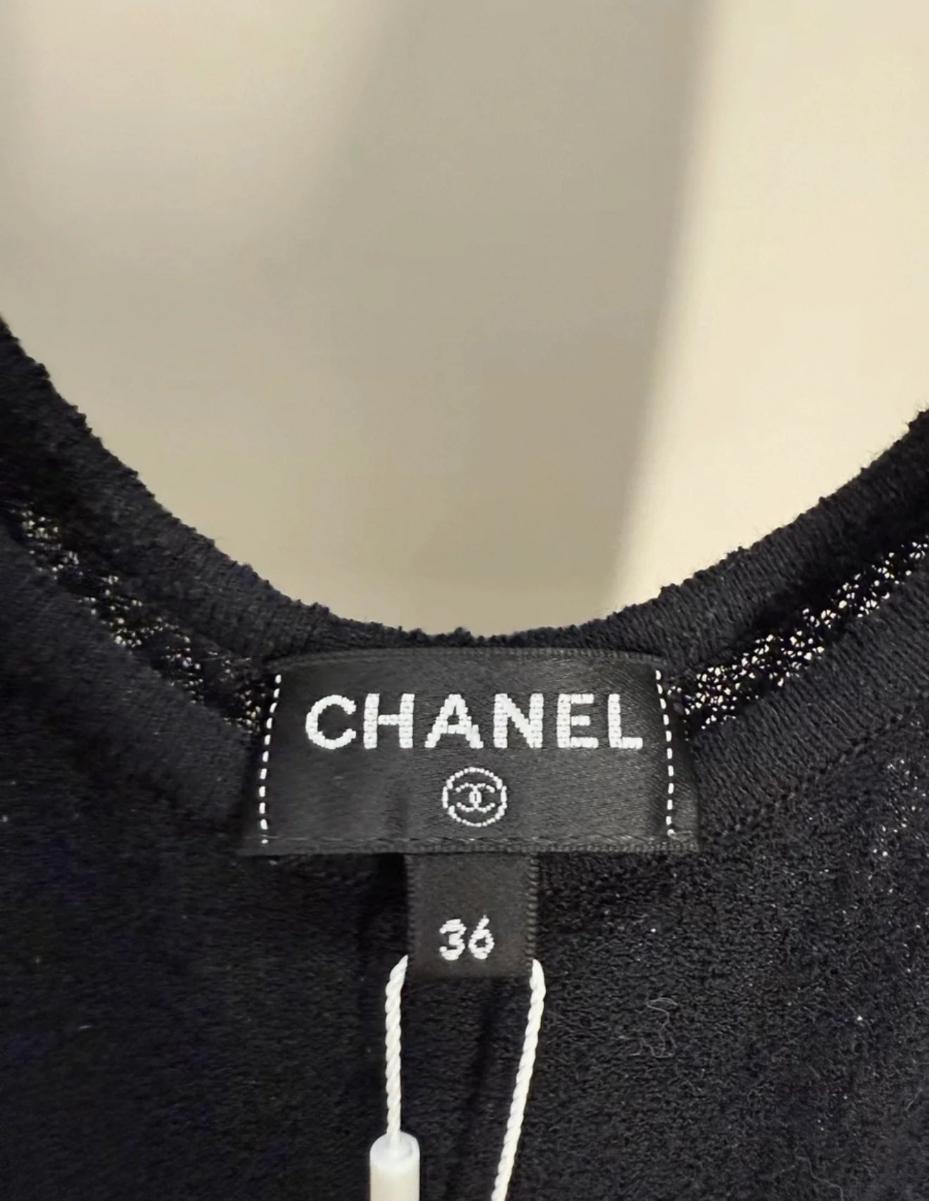 Chanel 25A Black Knitted dress - Image 5