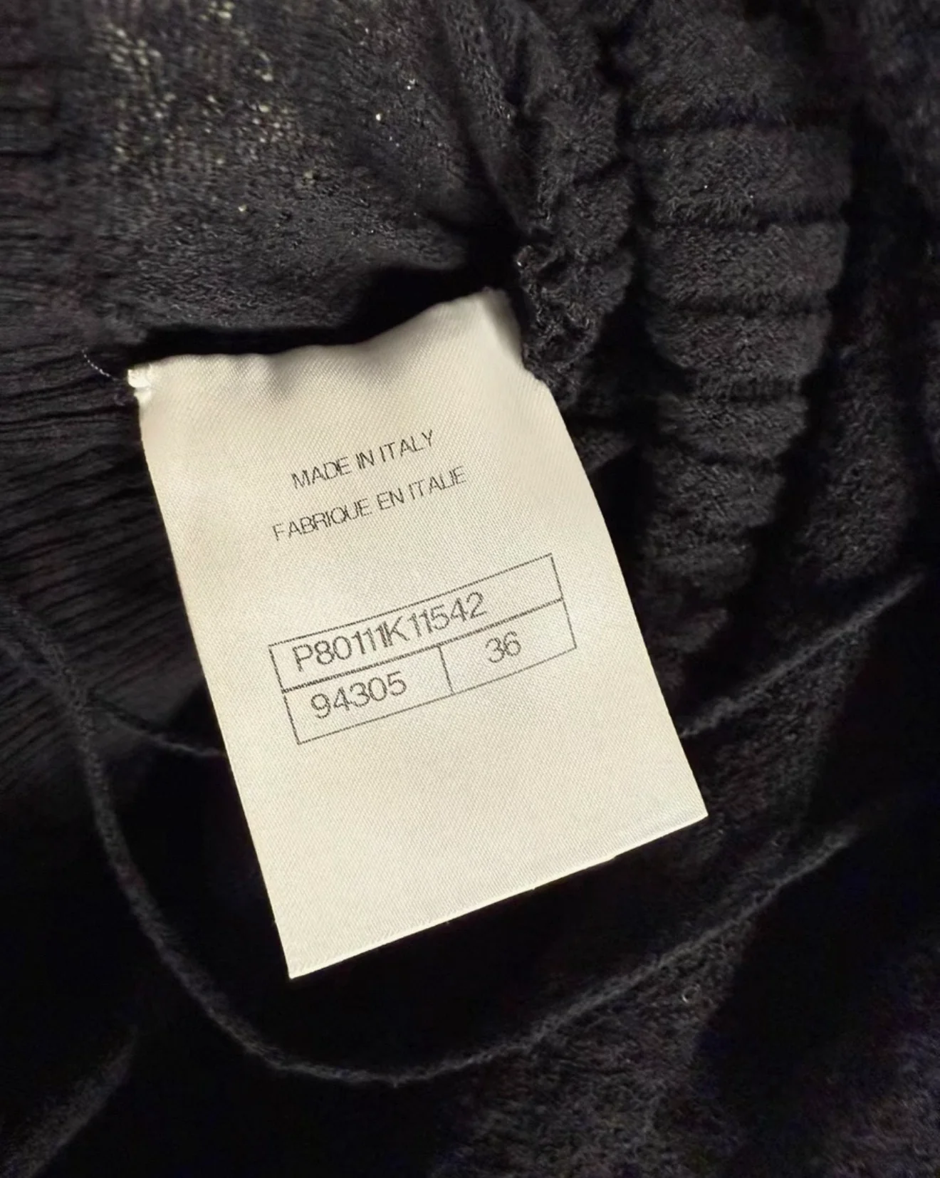 Chanel 25A Black Knitted dress - Image 6