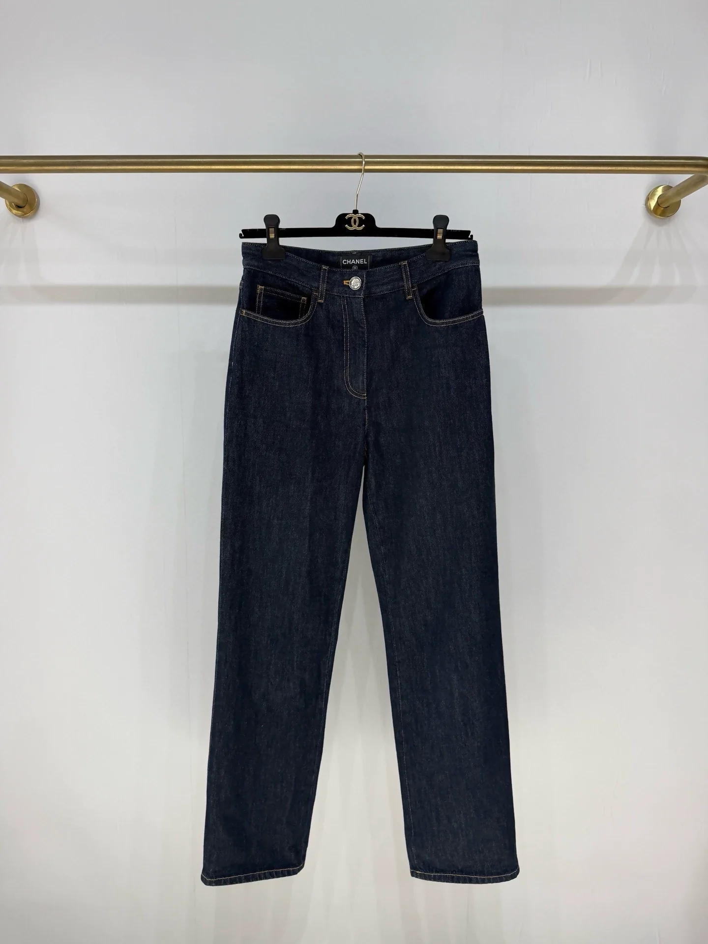 Chanel 25C dark blue denim