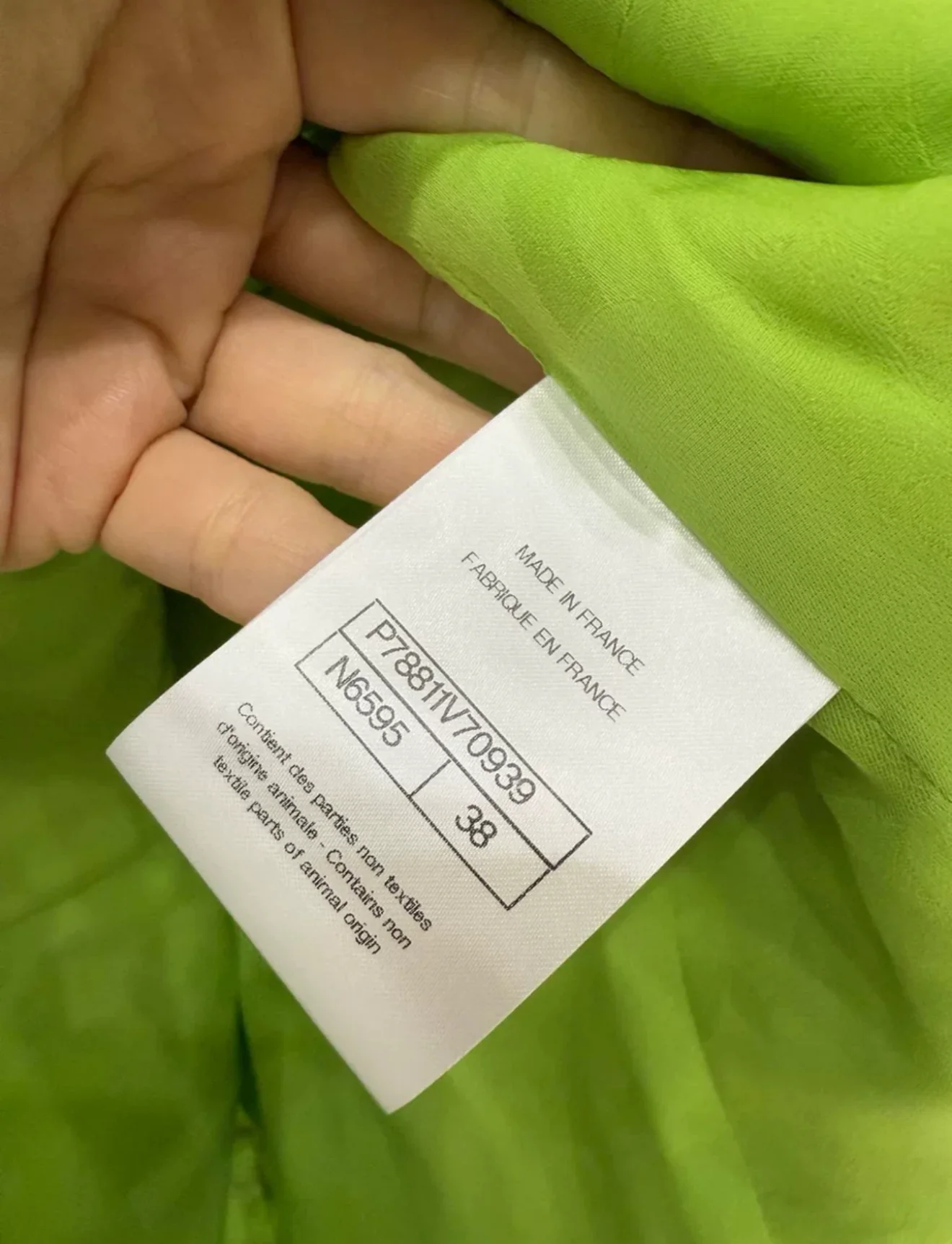 Chanel 25C Green Tweed Jacket - Image 5