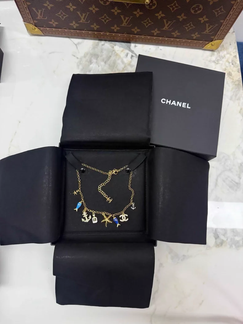 Chanel 25C Ocean Fish and Starfish charm Necklace - Image 2