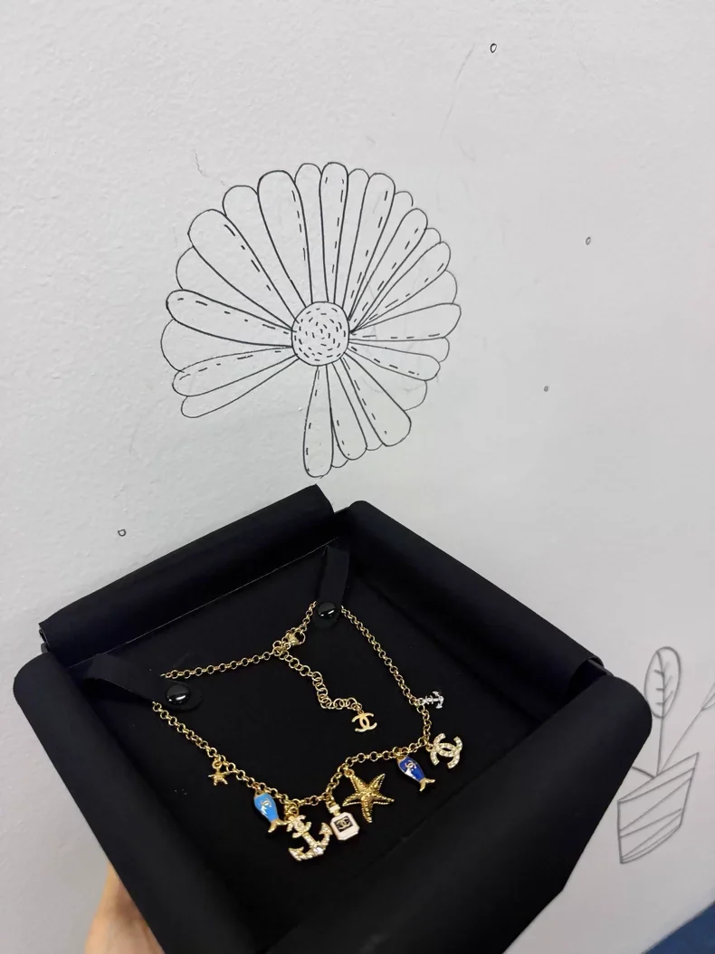 Chanel 25C Ocean Fish and Starfish Necklace