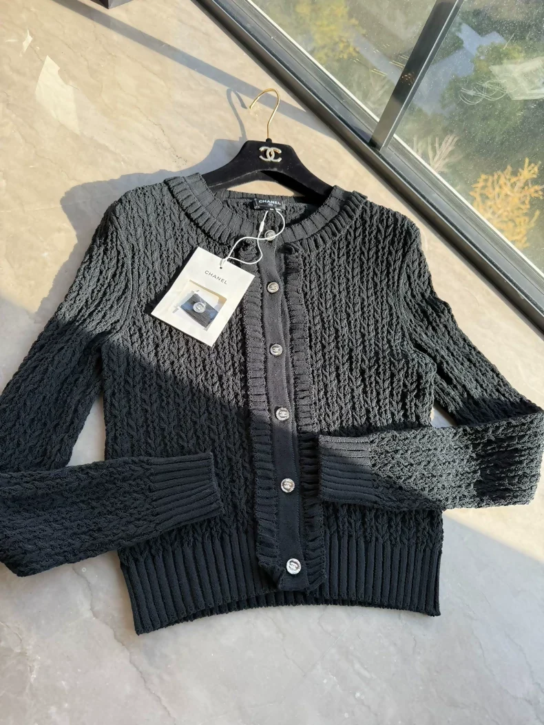 Chanel 25C ruffled cotton cardigan - Image 2