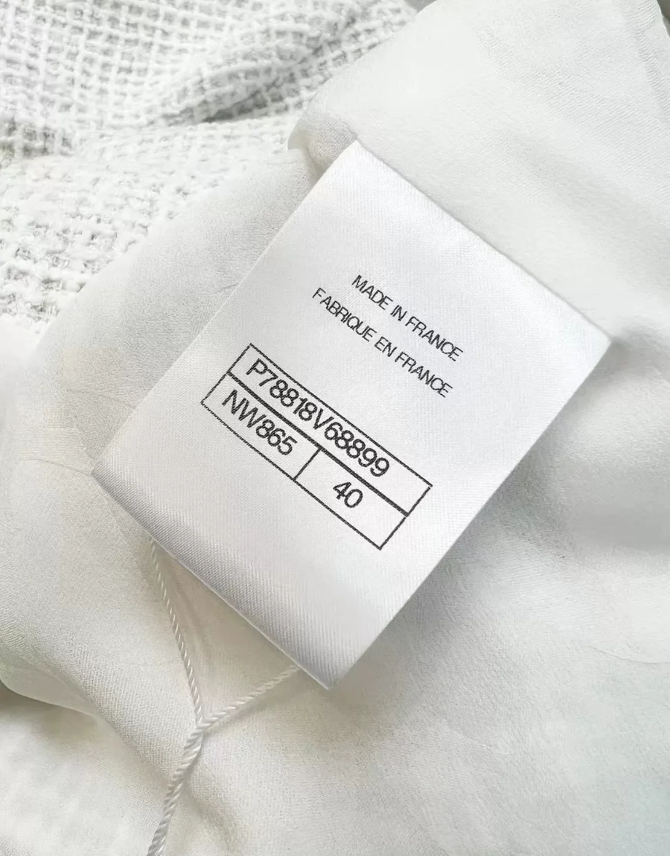 Chanel 25c white tweed jacket - Image 6
