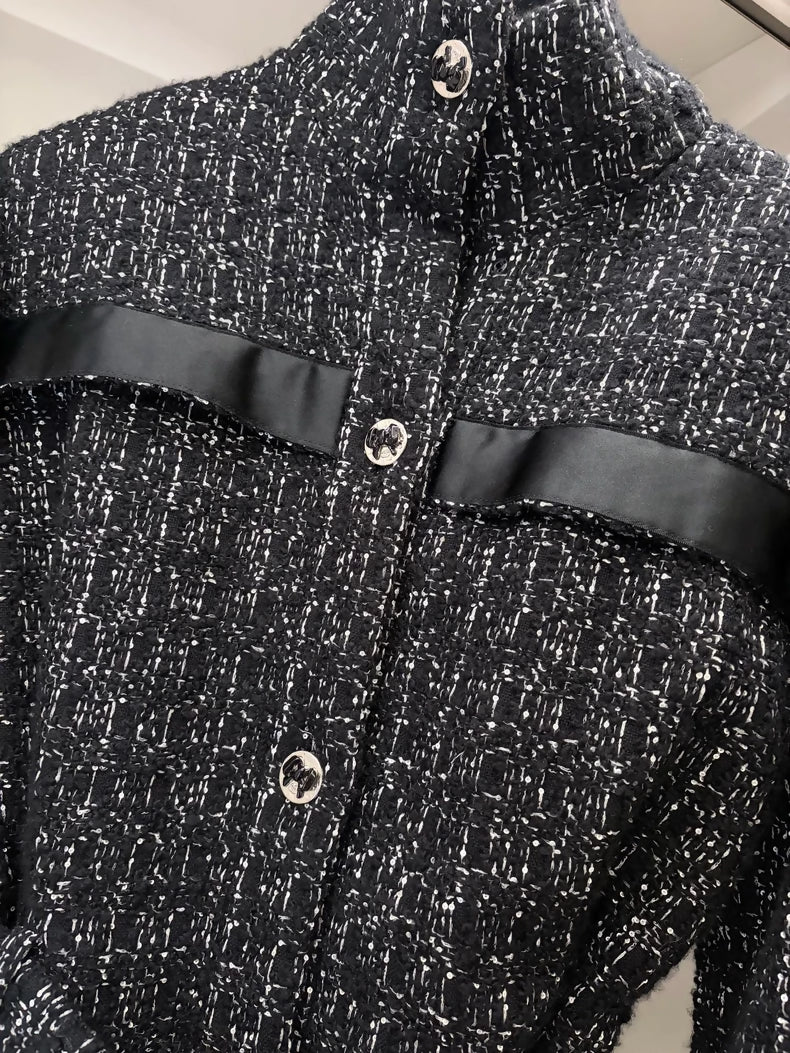 Chanel 25k black tweed jacket - Image 2