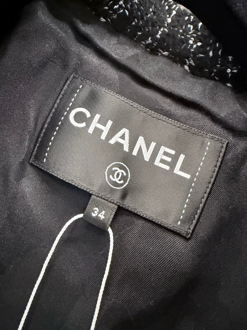 Chanel 25k black tweed jacket - Image 6