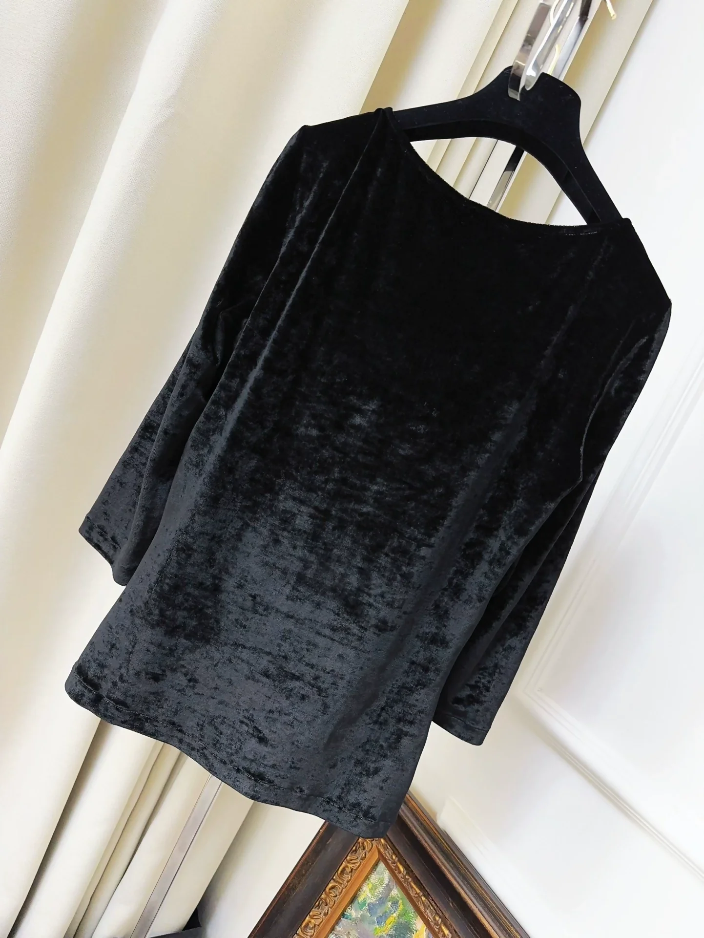 Chanel 25K black velvet bow top - Image 2