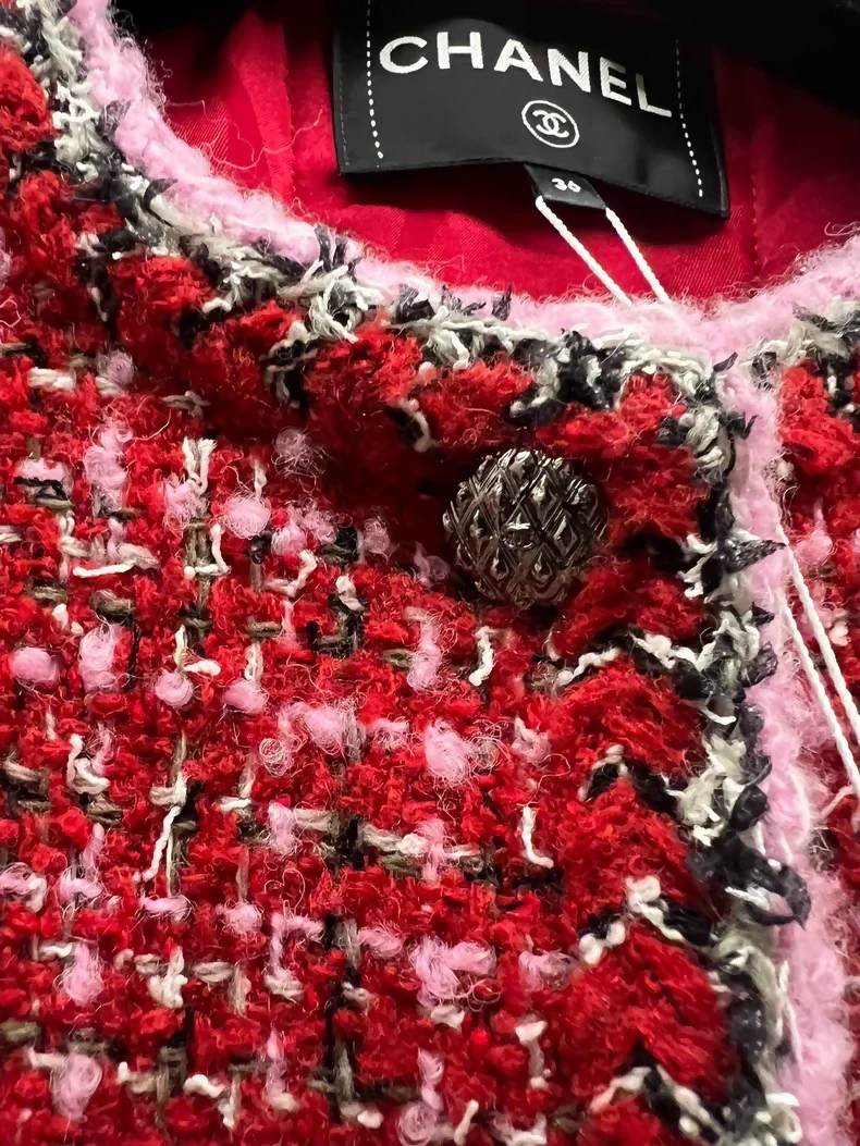 Chanel 25k red tweed jacket - Image 3