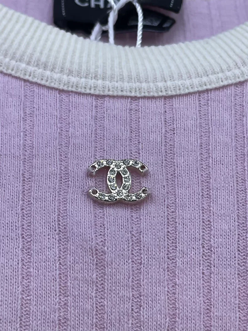 Chanel 25M pink knit top - Image 3