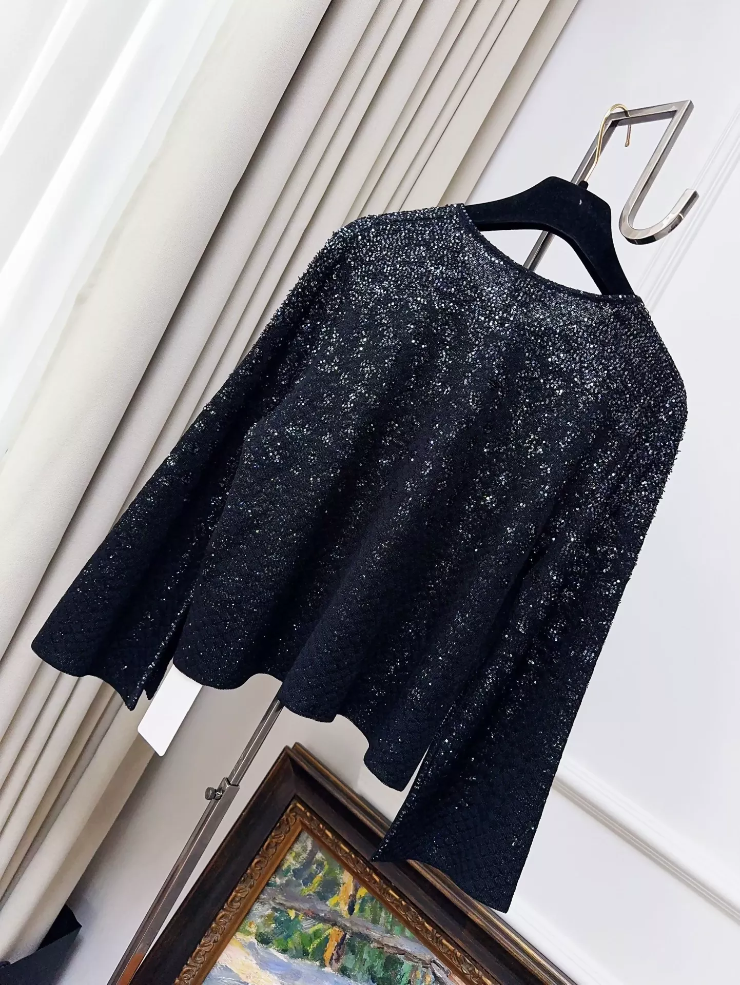Chanel 25P black cardigan - Image 2