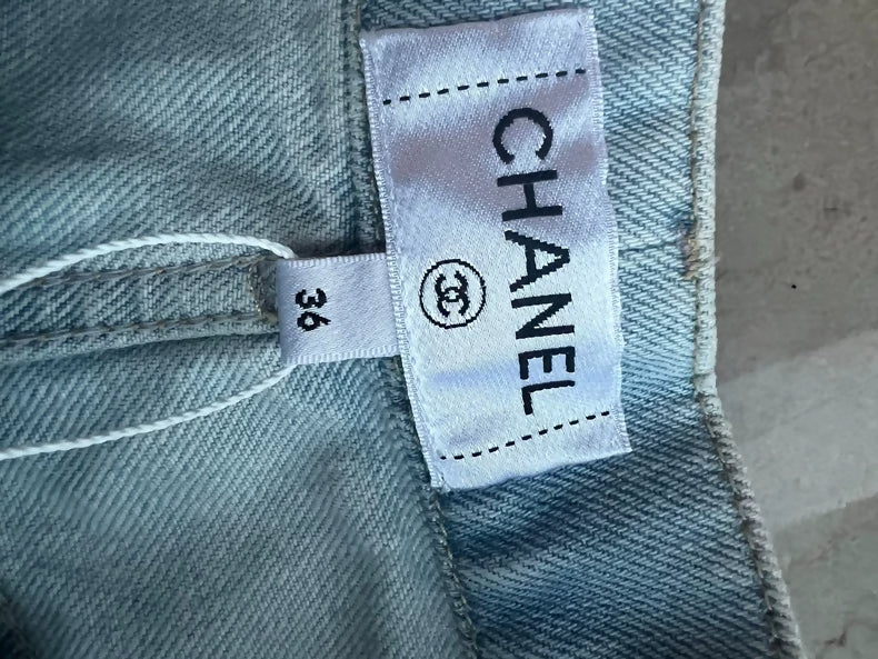 Chanel 25p pearl wide-leg pants - Image 3