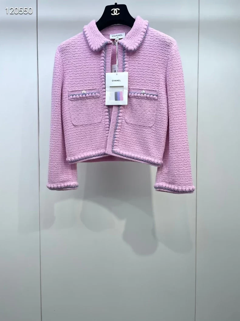 Chanel 25P Pink Cardigan