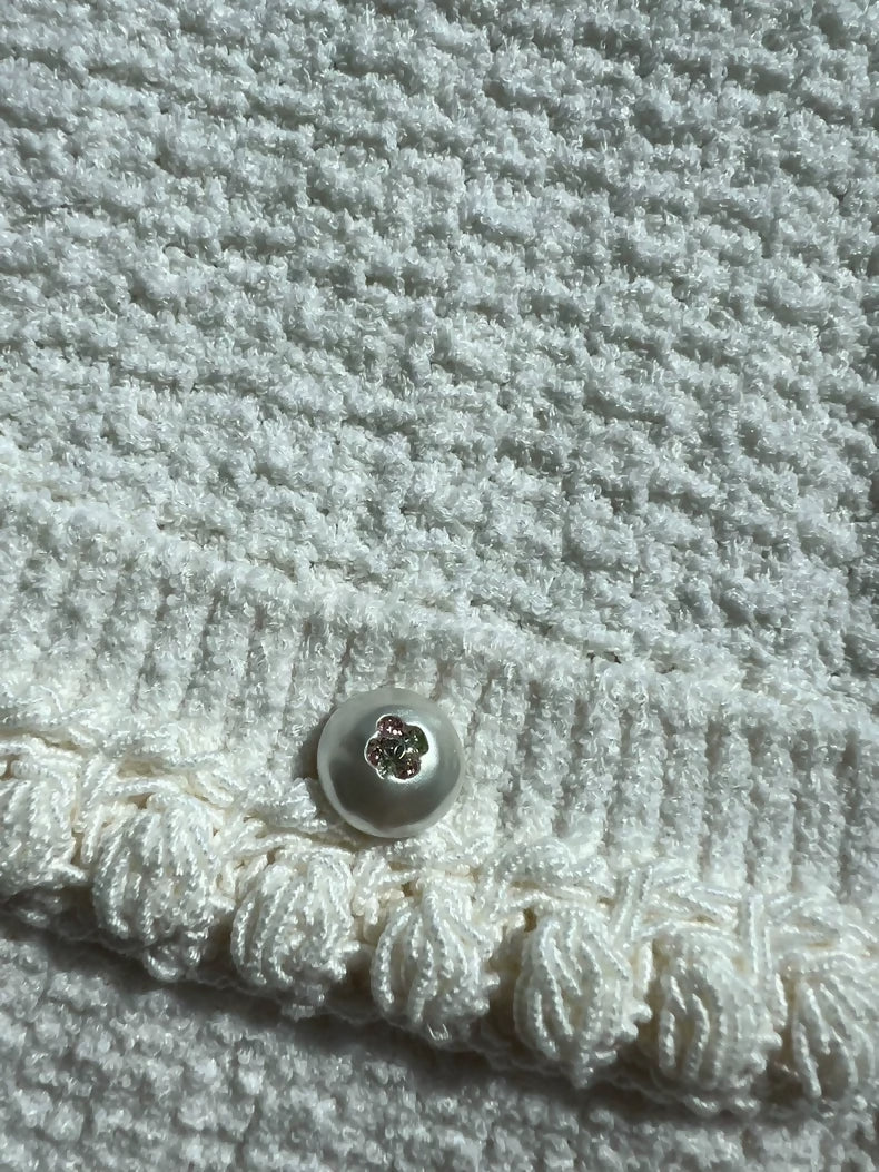 Chanel 25p white tweed cardigan - Image 3