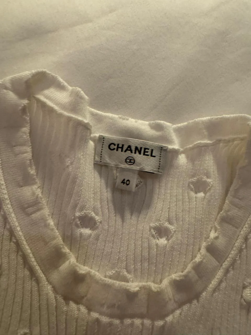 Chanel 25P White T-shirt - Image 2