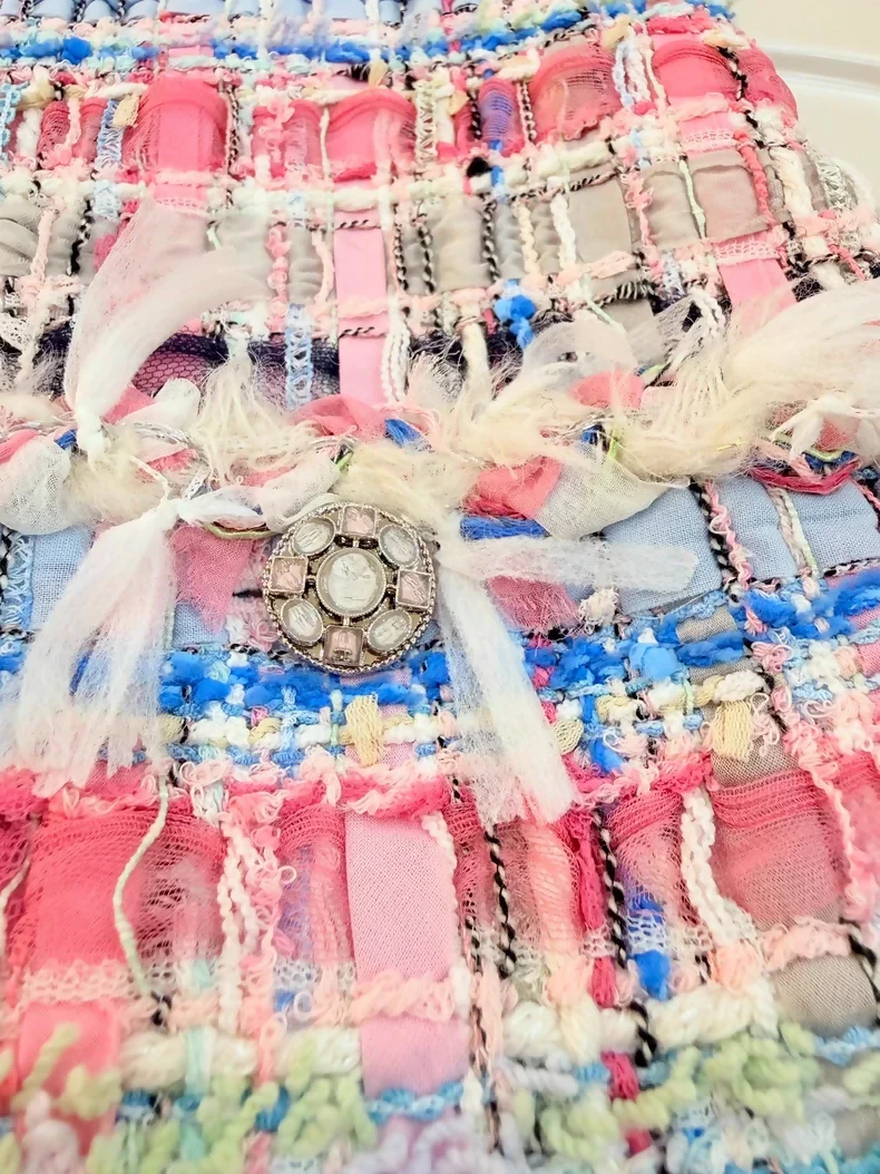 Chanel 25s mosaic woven dress - Image 3