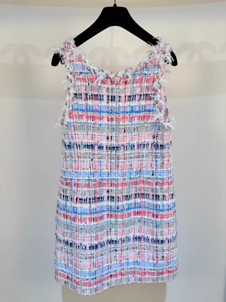 Chanel 25s mosaic woven dress - Image 4