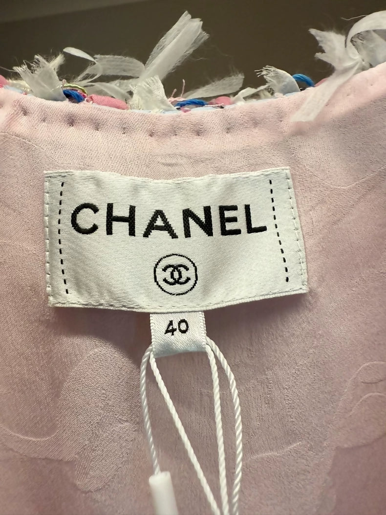 Chanel 25s pink tweed vest - Image 3