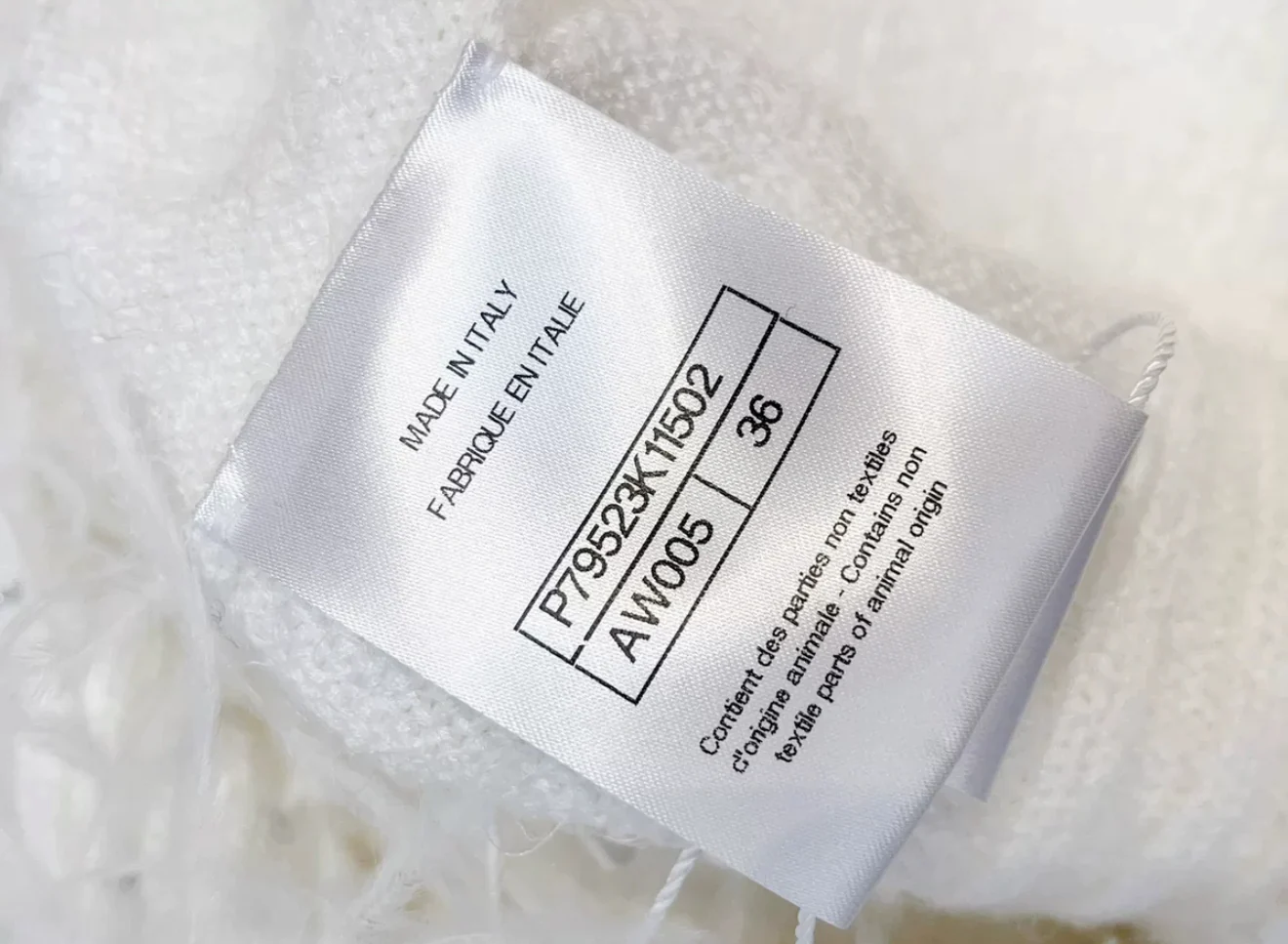Chanel 25S white feather cardigan - Image 6