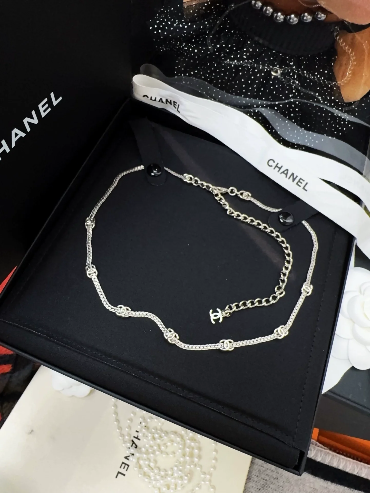 Chanel 25 classic double C necklace - Image 2
