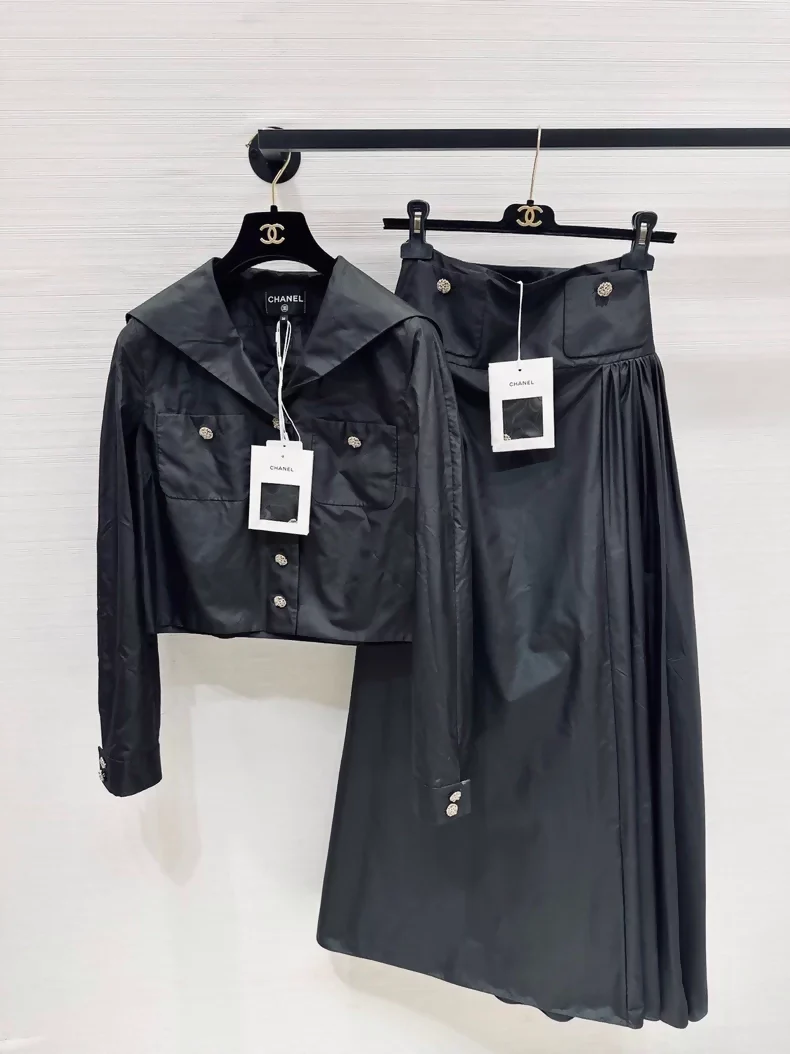 Chanel 26C black Long Skirt